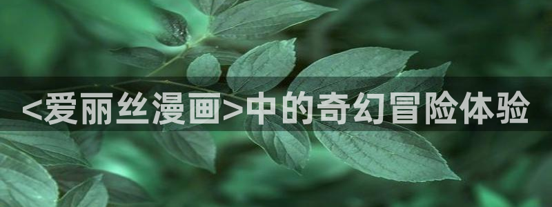 yy漫画ss：<爱丽丝漫画>中的奇幻冒险体验